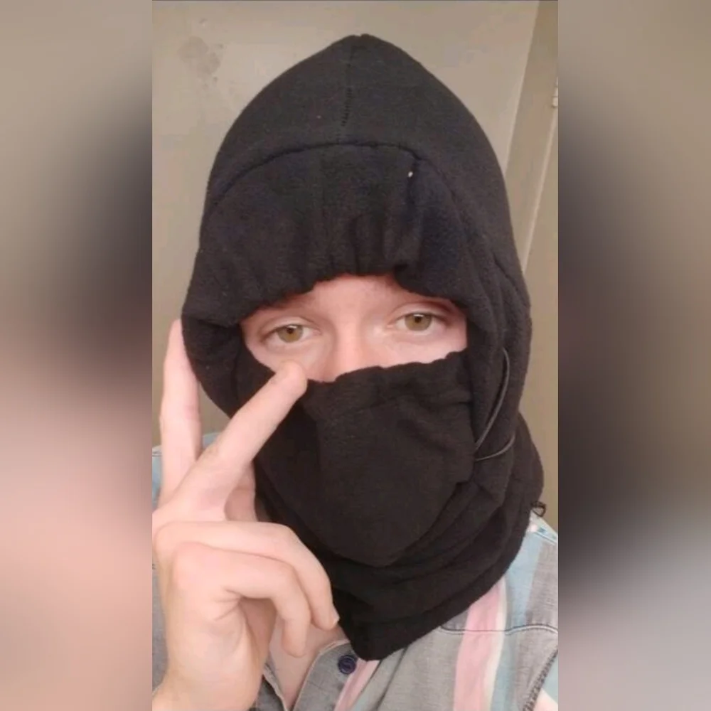 NEW Black Fleece Face Mask